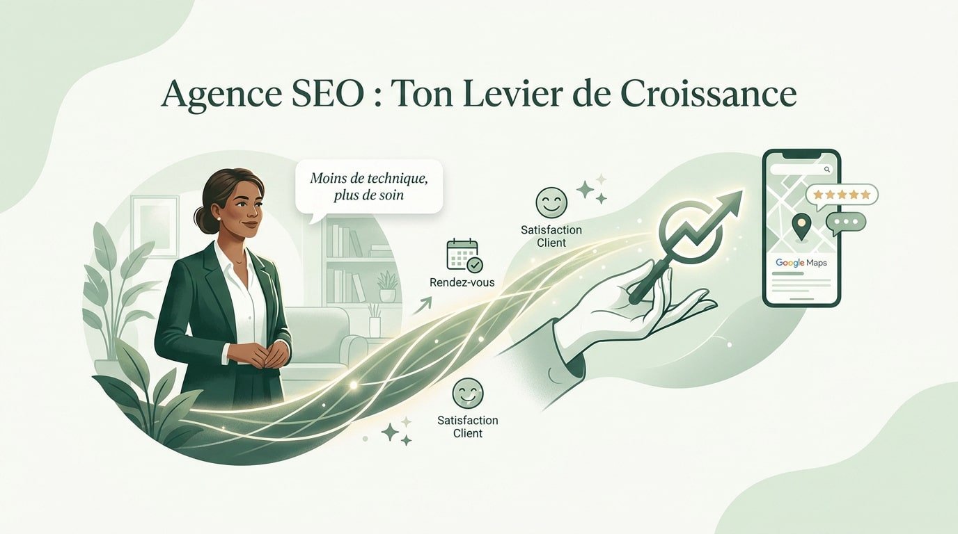Thérapeute en consultation libéré des contraintes web