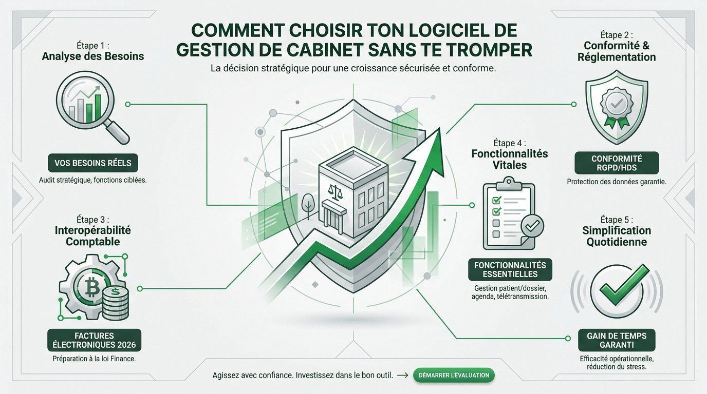 Guide pratique pour choisir son logiciel de gestion de cabinet libéral